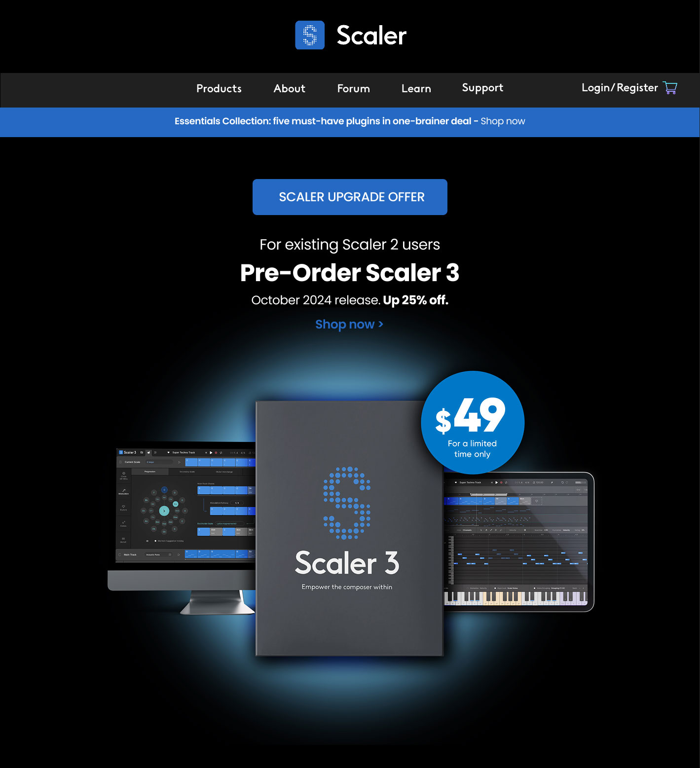SCALER MUSIC - UI DESIGN