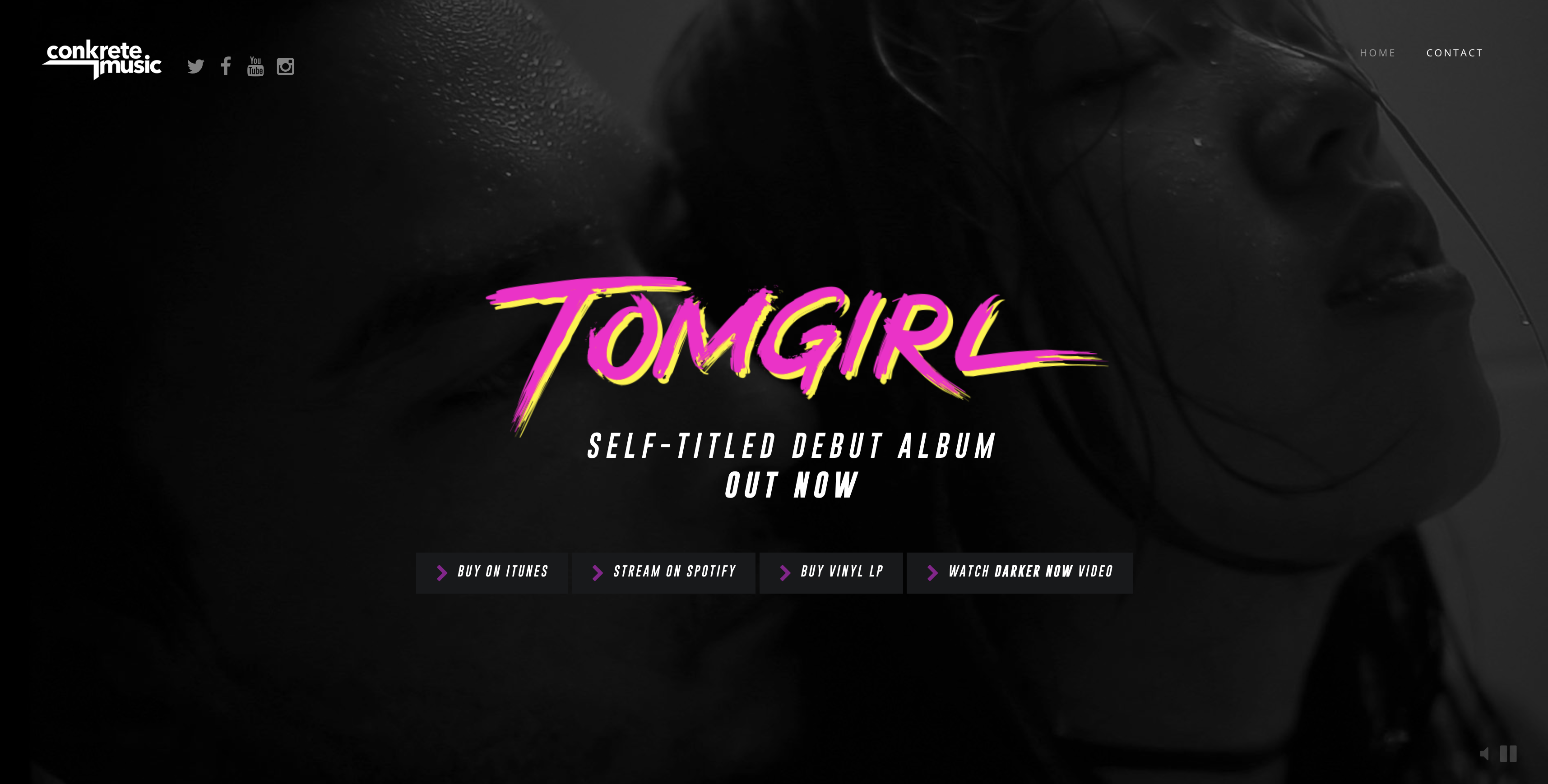 CONKRETE MUSIC - WEB DESIGN