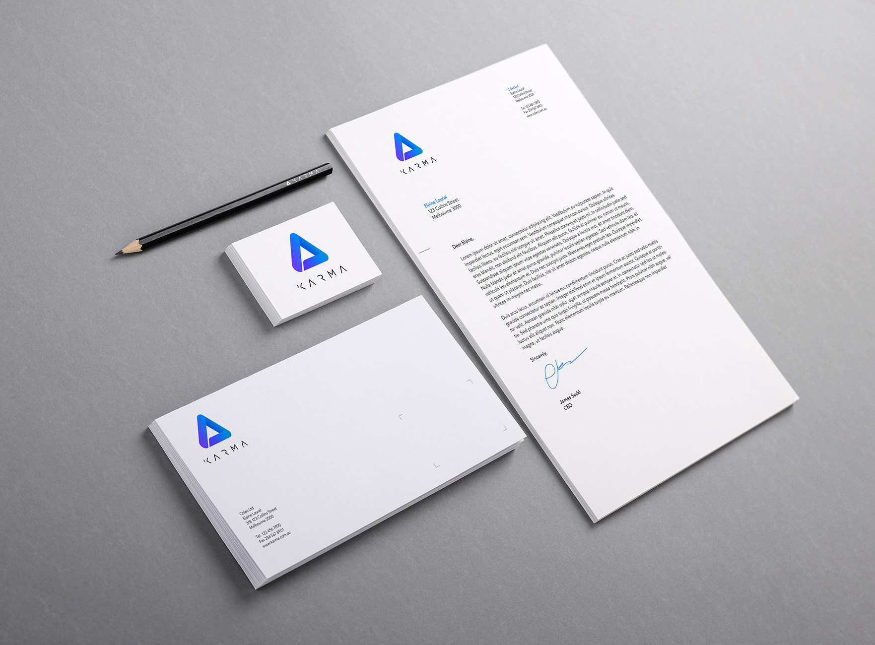 Karma — Stationery